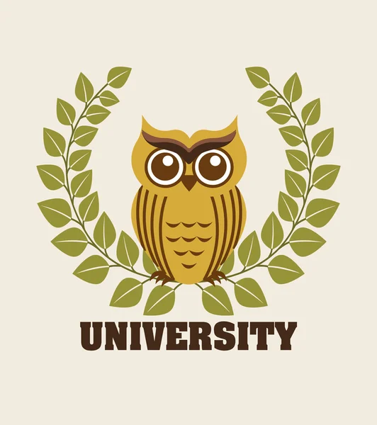 Diseño universitario — Vector de stock