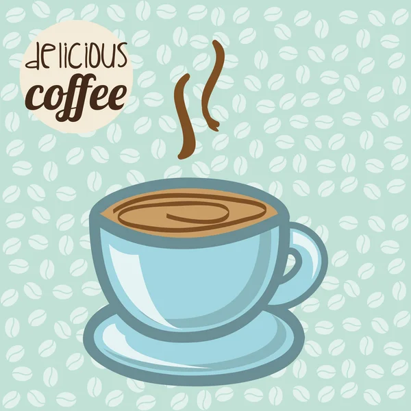 Diseño de café — Vector de stock