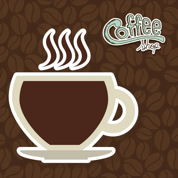 Diseño de café — Vector de stock