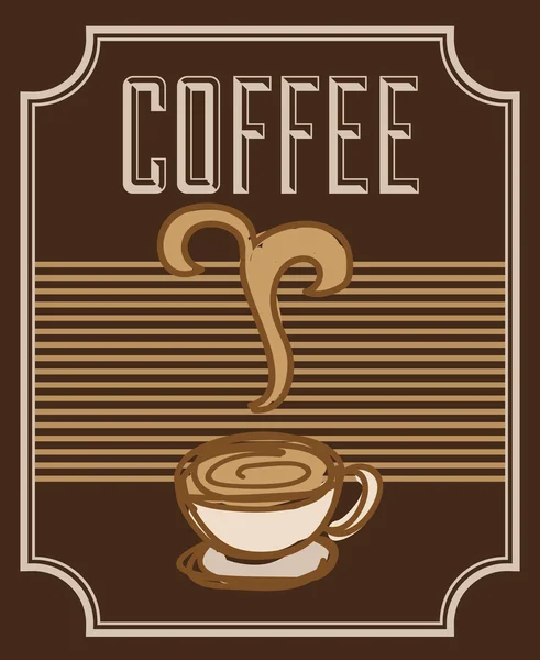 Diseño de café — Vector de stock