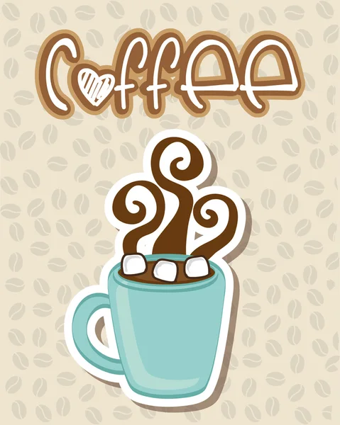 Diseño de café — Vector de stock