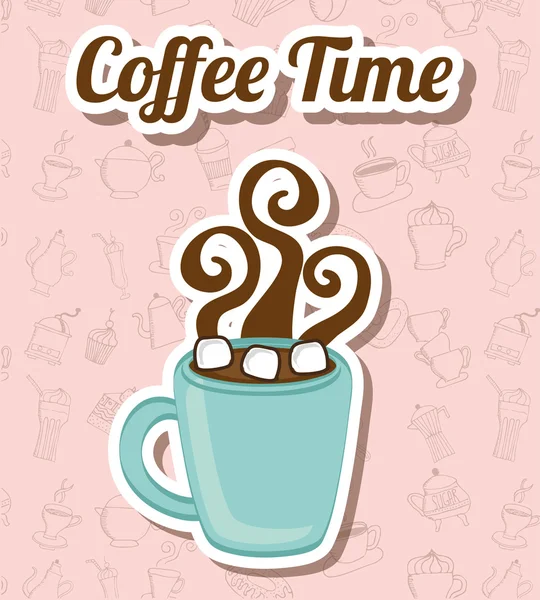 Diseño de café — Vector de stock