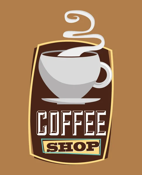 Diseño de café — Vector de stock