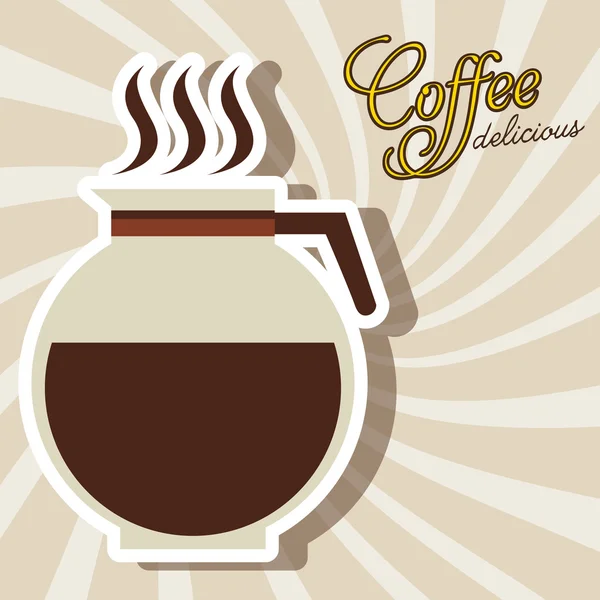 Diseño de café — Vector de stock