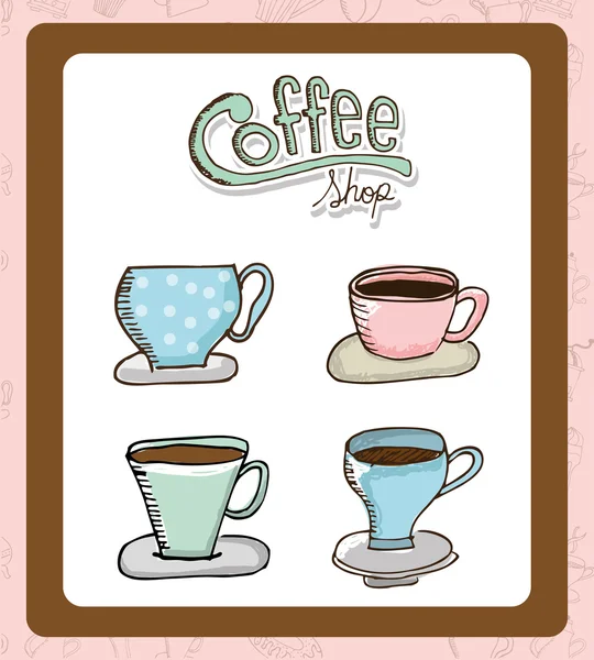 Koffie ontwerp — Stockvector