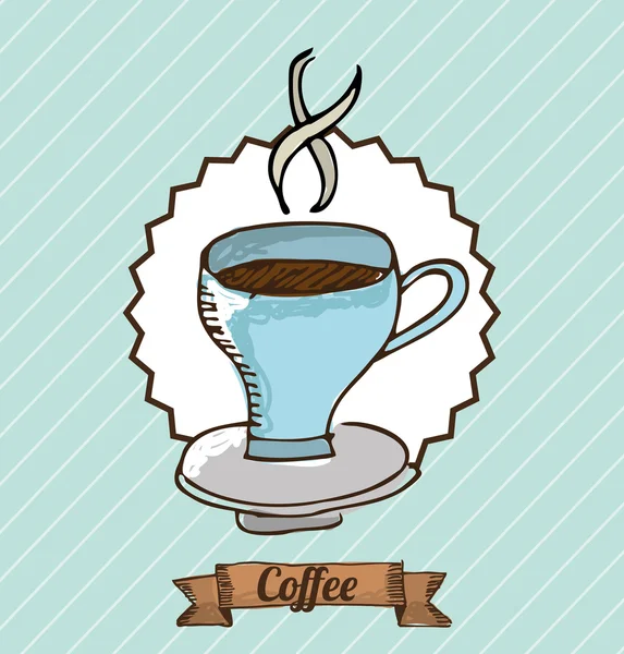 Diseño de café — Vector de stock