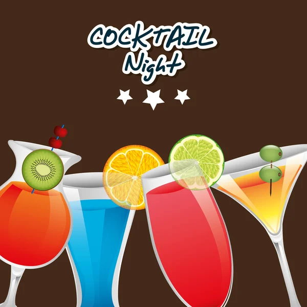 Cocktail design — Stock Vector