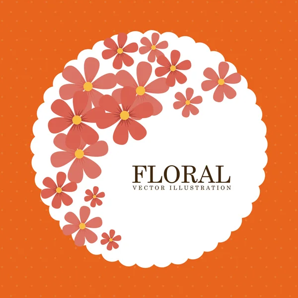Design floreale — Vettoriale Stock