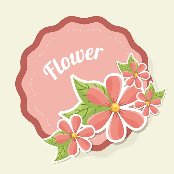 Diseño floral — Vector de stock