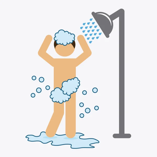 Shower design — Stock Vector
