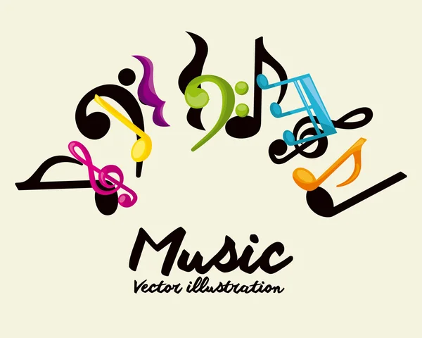 Diseño musical — Archivo Imágenes Vectoriales