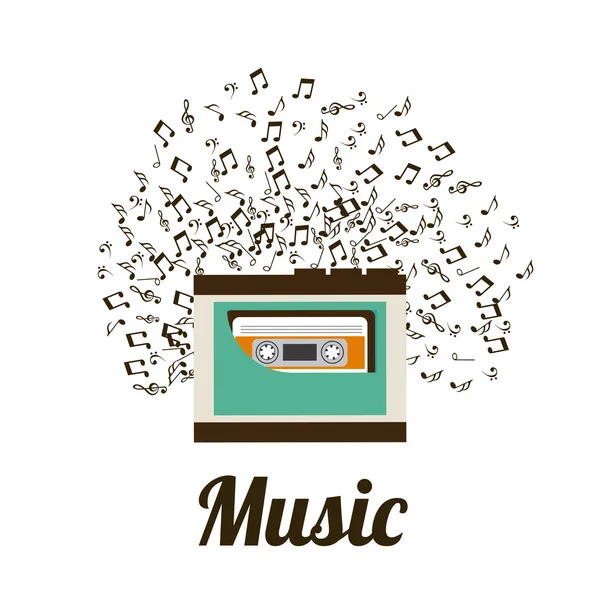 Diseño musical — Vector de stock