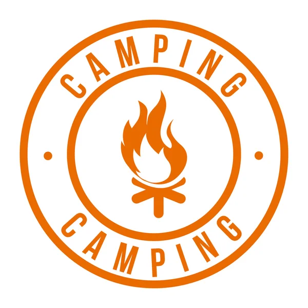 Diseño de camping — Archivo Imágenes Vectoriales