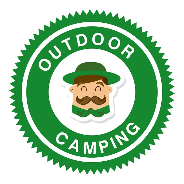 Diseño de camping — Archivo Imágenes Vectoriales