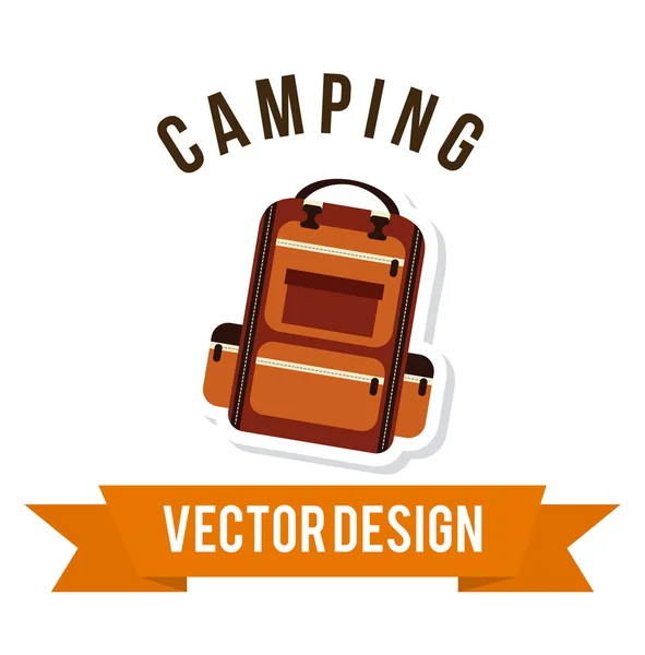 Diseño de camping — Archivo Imágenes Vectoriales