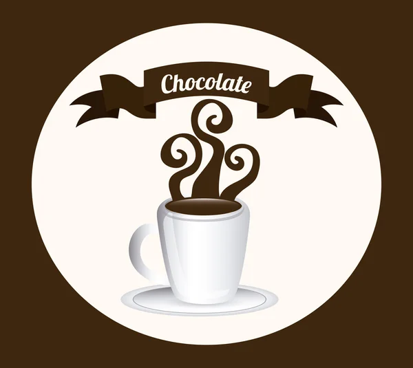 Csokoládé tervezés — Stock Vector
