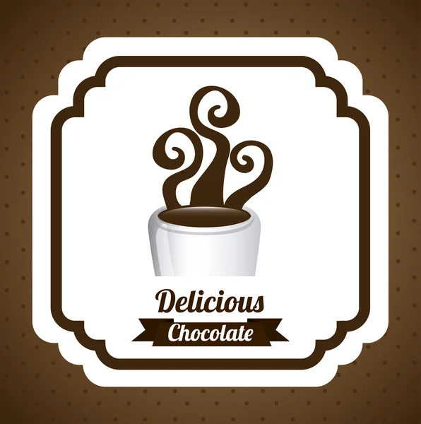 Design de chocolate — Vetor de Stock