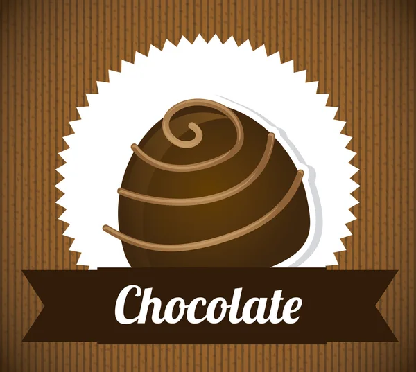 Conception de chocolat — Image vectorielle