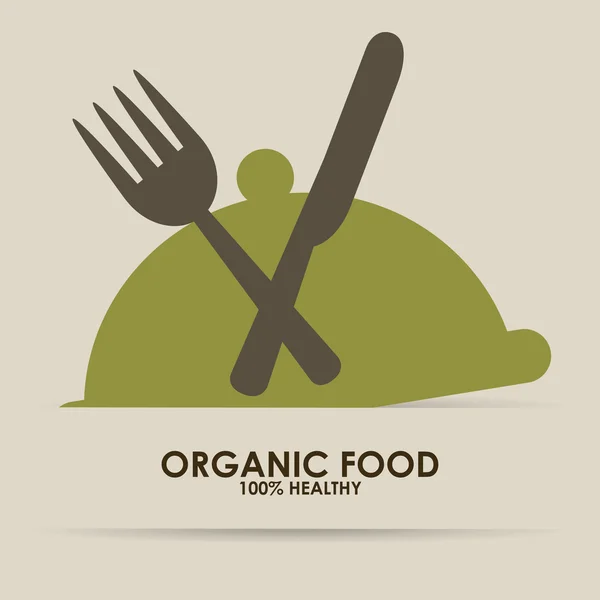 Diseño de alimentos ecológicos — Vector de stock