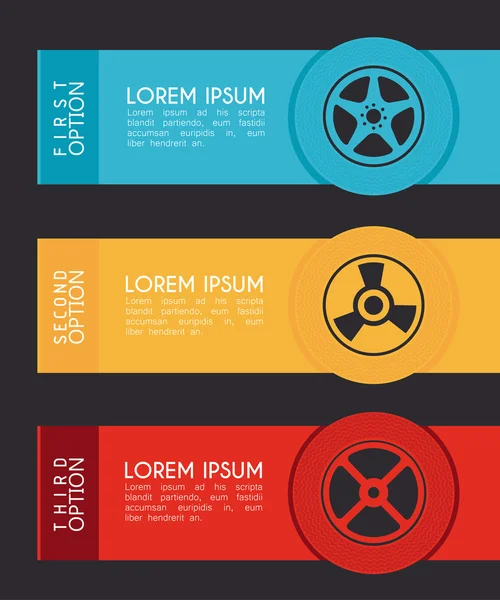 Diseño de neumáticos terminado — Archivo Imágenes Vectoriales