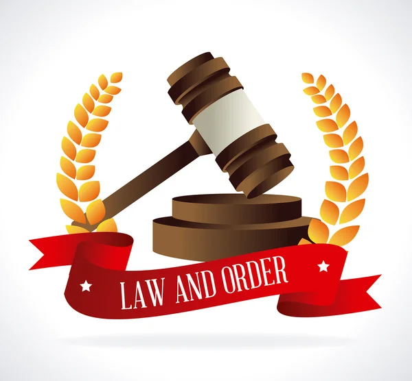 Hukuk tasarımı beyaz arka plan vektör çizim üzerinde