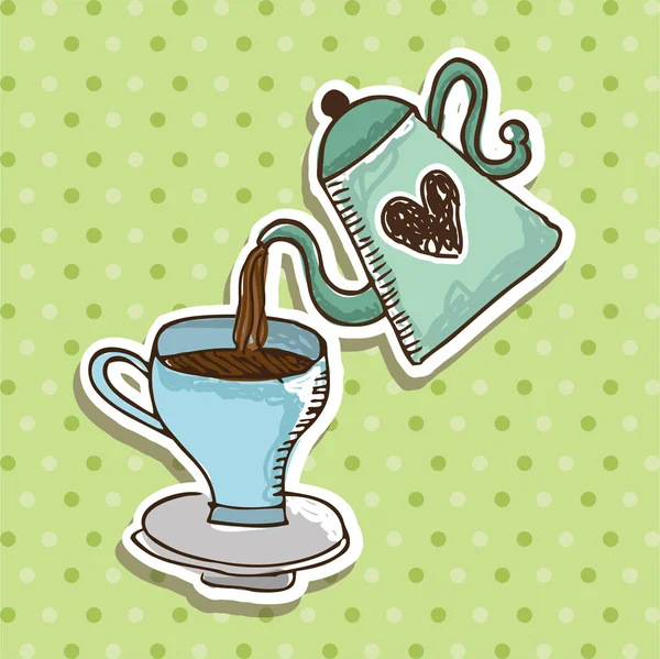 Diseño de café — Vector de stock