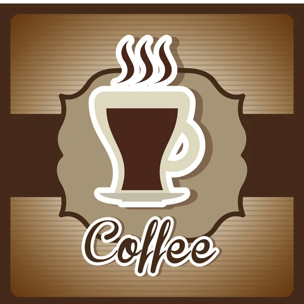 Kaffeedesign — Stockvektor