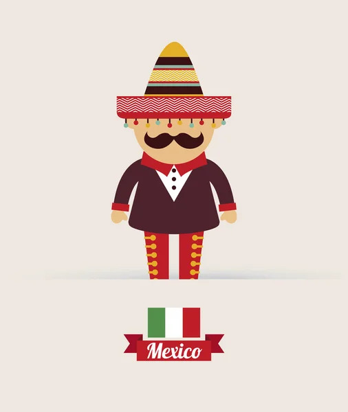 México diseño — Vector de stock