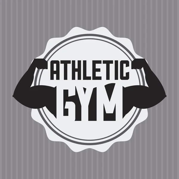 Gym design — Stock vektor