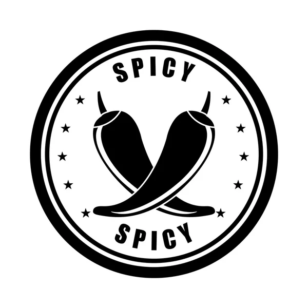 Spicy seal design — Stock Vector