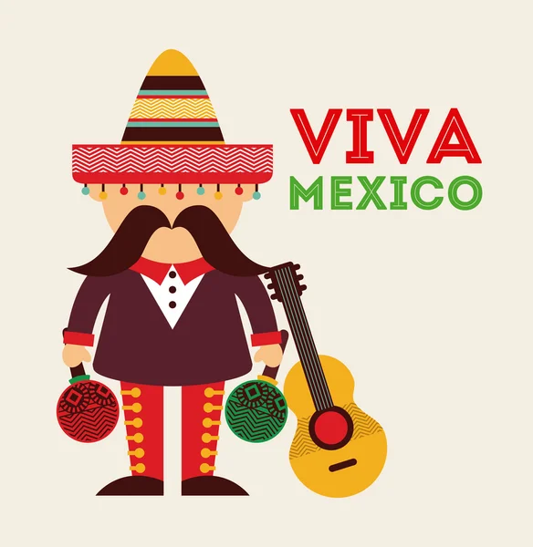 Mexická ikony designu — Stockový vektor