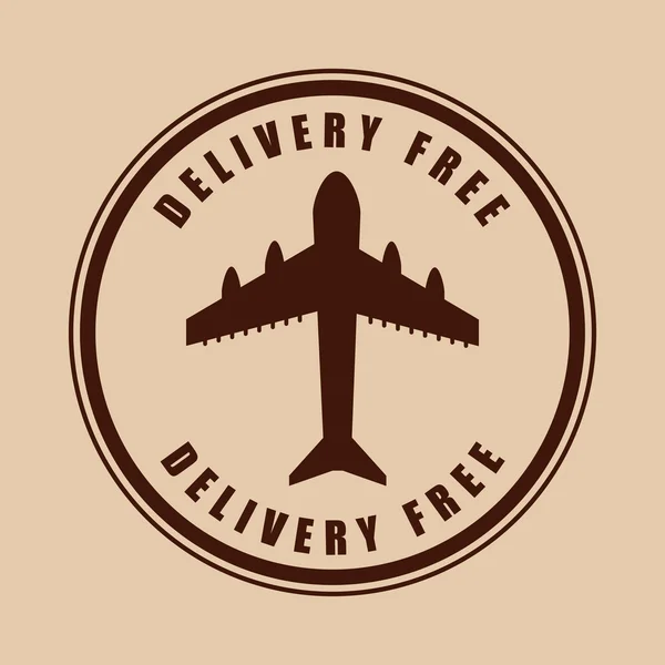 Free delivery design — Stock Vector