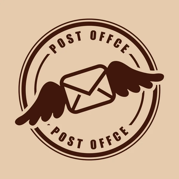 Diseño de oficina de correos — Archivo Imágenes Vectoriales