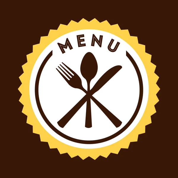 Menú restaurante diseño — Vector de stock