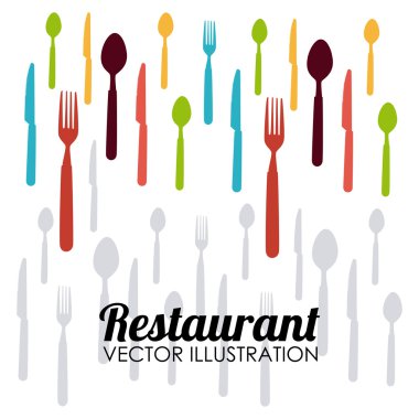 Gıda ve restoran tasarımı, vektör çizim.
