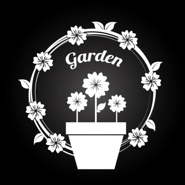 çiçek tasarım, vektör çizim.