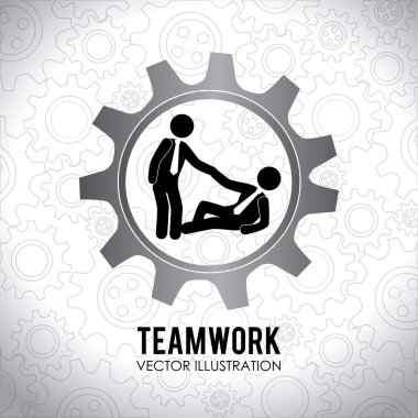 Ekip çalışması tasarım, vektör çizim.