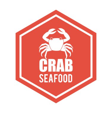 Deniz ürünleri tasarım, vektör çizim.