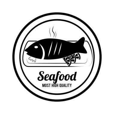Seafood design, vector illustration. clipart