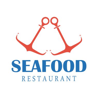 Deniz ürünleri tasarım, vektör çizim.