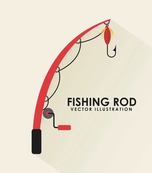 Icône de pêche — Image vectorielle