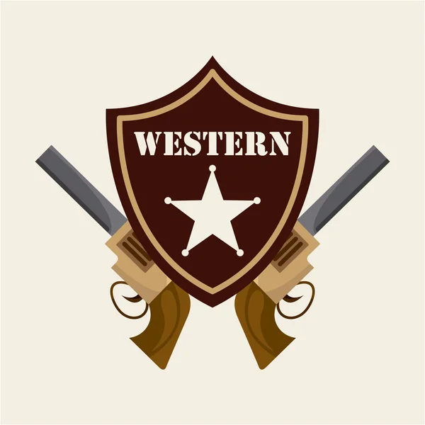 Westerse banner — Stockvector