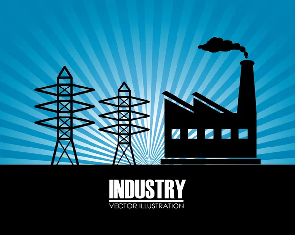 Industry design, vector illustration. — Stock Vector