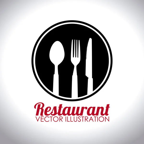 Desenho de comida e restaurante, ilustração vetorial . —  Vetores de Stock