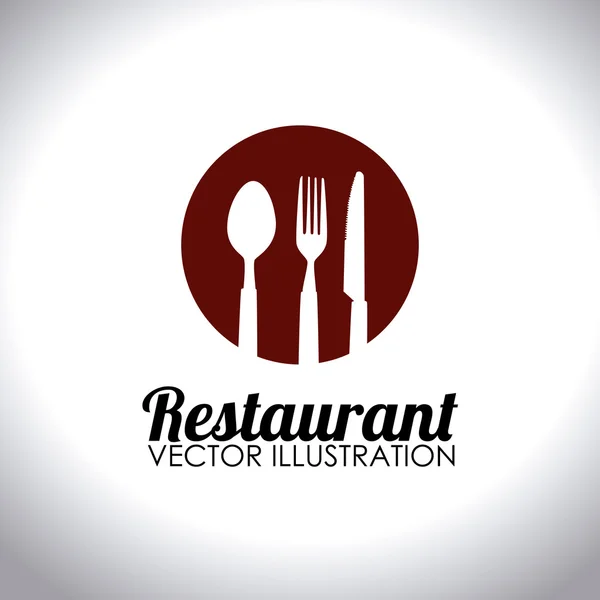 Lebensmittel- und Restaurantdesign, Vektorillustration. — Stockvektor