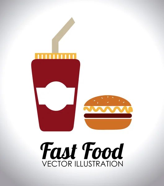 Дизайн продуктов питания и ресторанов, векторная иллюстрация . — стоковый вектор