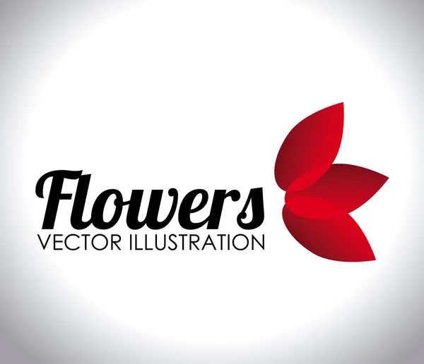 Desenho de flores, ilustração vetorial . — Vetor de Stock