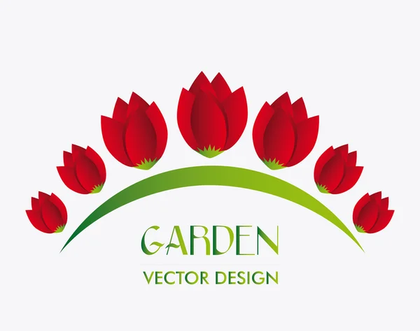 Virág design, illusztráció vektor. — Stock Vector
