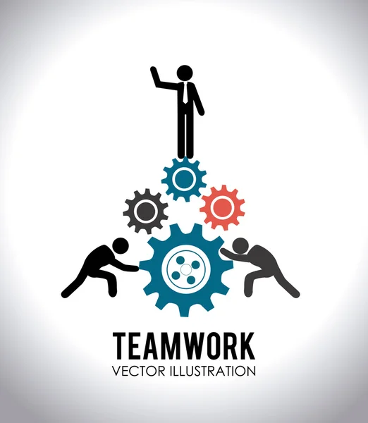 Teamwork-Design, Vektorillustration. — Stockvektor