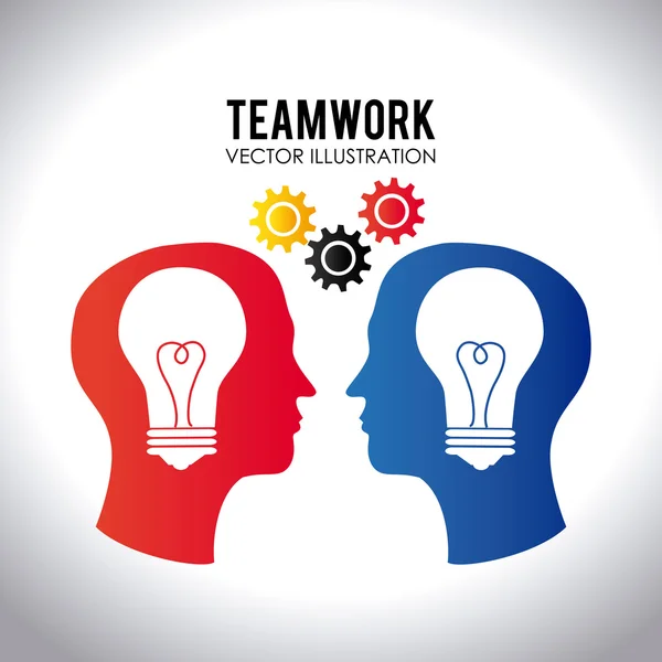 Teamwork-Design, Vektorillustration. — Stockvektor